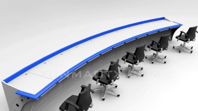 高顏值操作臺和電視墻彰顯安防監控的品牌實力